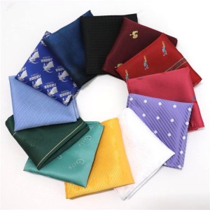 New Fashion Fancy Flower Design Handkerchief Pocket Square Hanky For Men