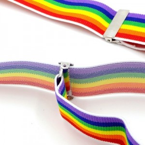 Factory Stylish Fashion Rainbow Colorful Suspenders For Wholesale