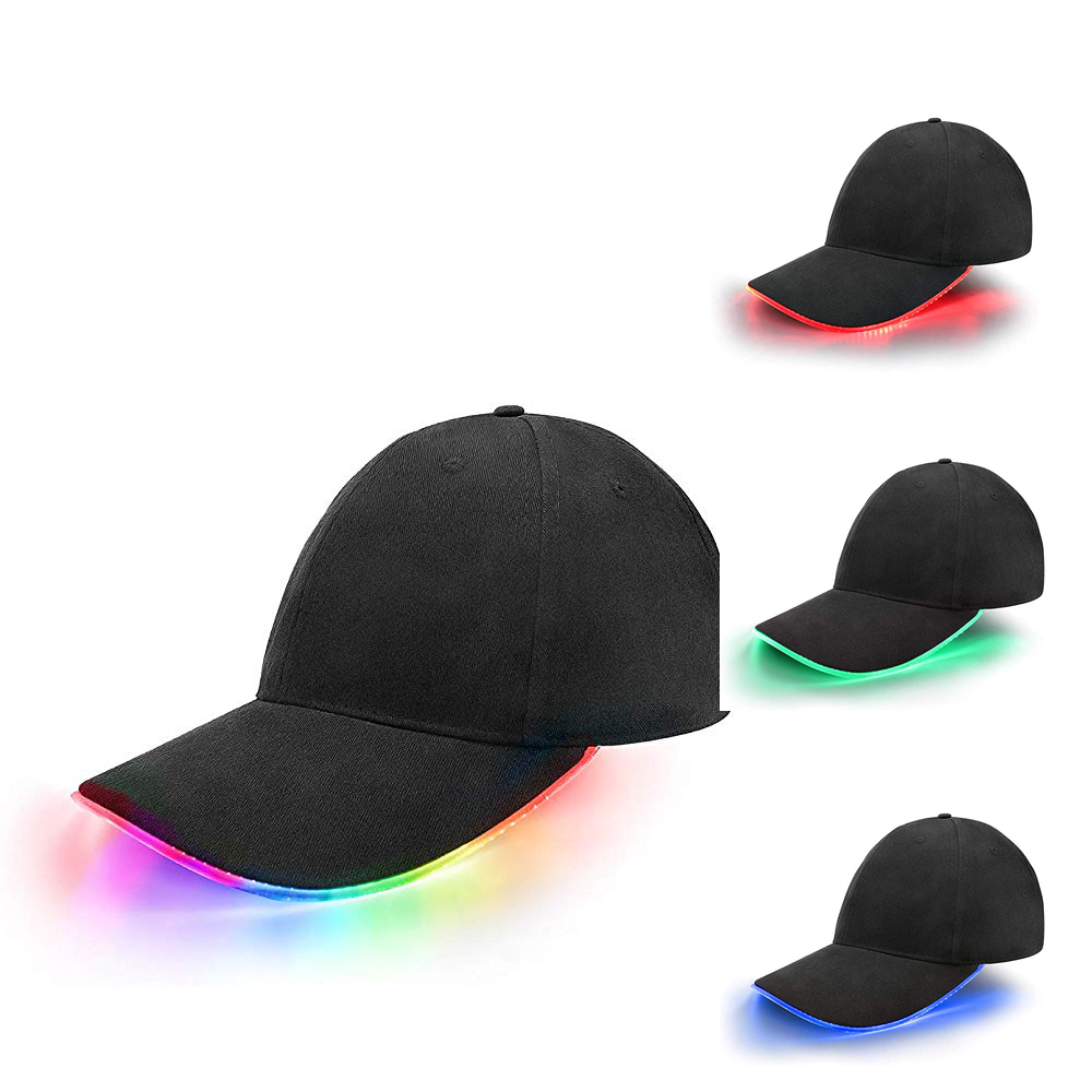 Hot sale promotion DJ party supply cool hat LED glowing baseball cap