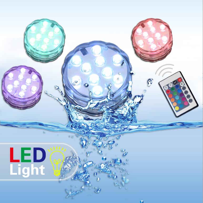 China Wholesale Flashing Led Light Manufacturers Pricelist - Set of 4 Aquarium Light Vase Light Remote Controlled Submersible LED Light  – Wonderful
