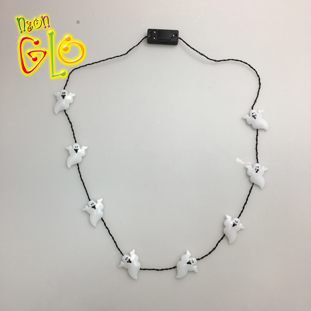Halloween Ghost Light Up Glowing LED Necklace