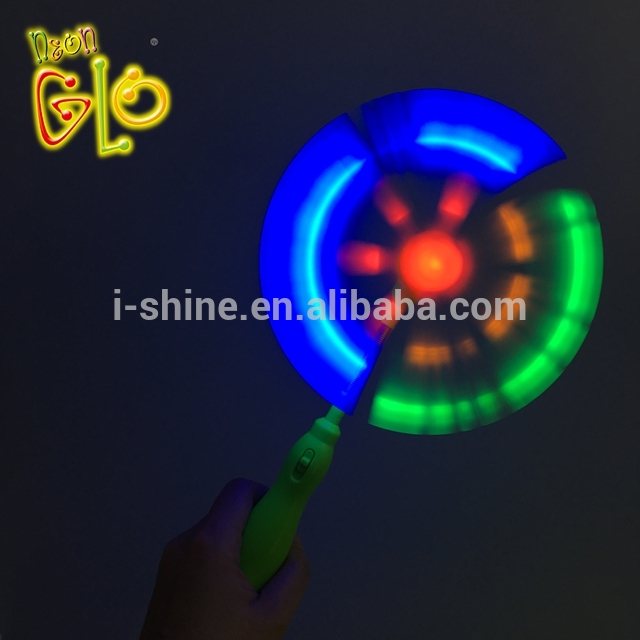 Parties Supplies Led Light Up Spinner Windmill Birthday Gifts Kids LED Mini Fan