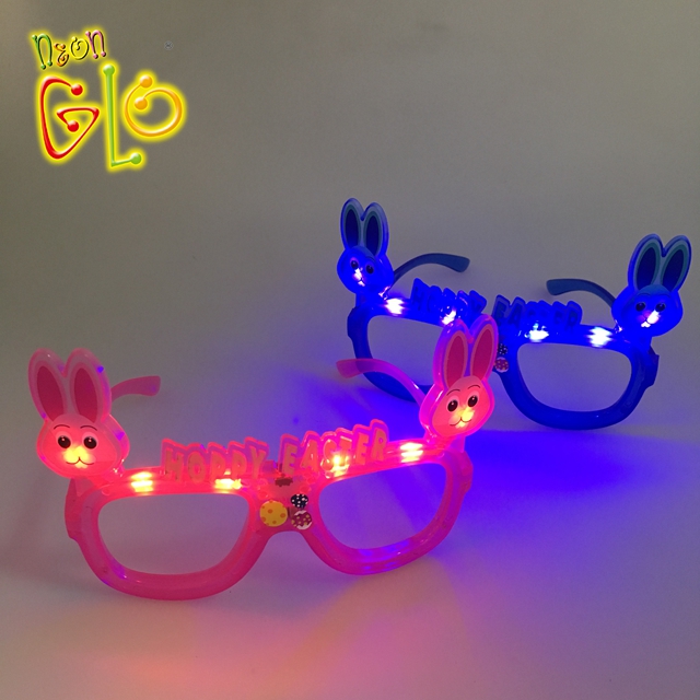 China Wholesale Halloween Glasses Suppliers Factories - Easter Rabbit Led Light Up Glasses Glow Party Supplies  – Wonderful