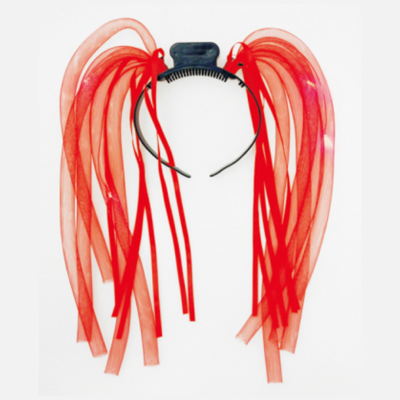 Red halloween headband led noodle headband with pack