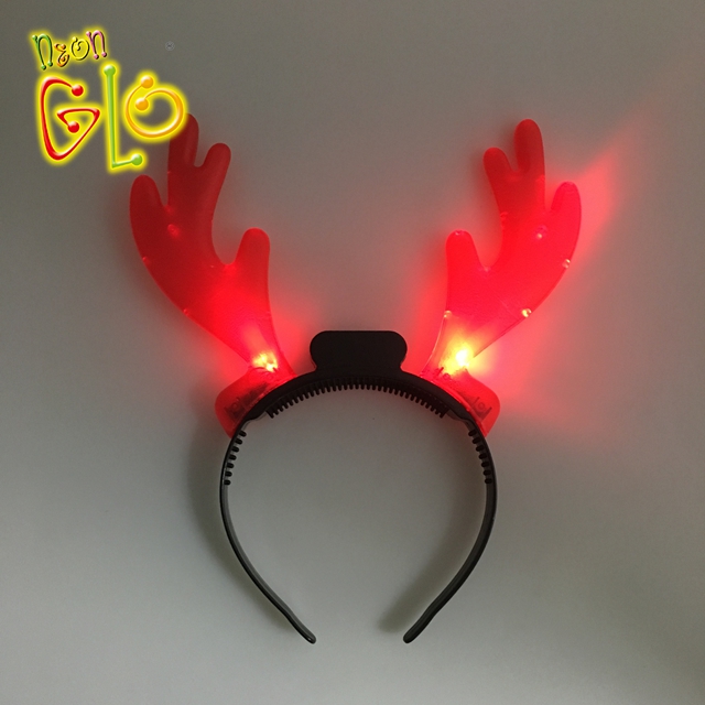Glow in the dark accessories reindeer antlers headband as christmas ornament