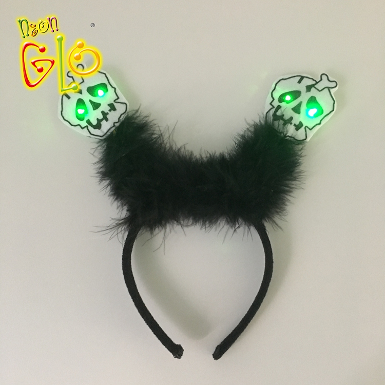 Top sale Halloween party set lighted headbands with LED ghost