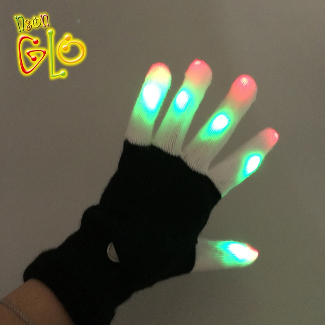 iShine Neon Party Supplies LED Light Up Gloves