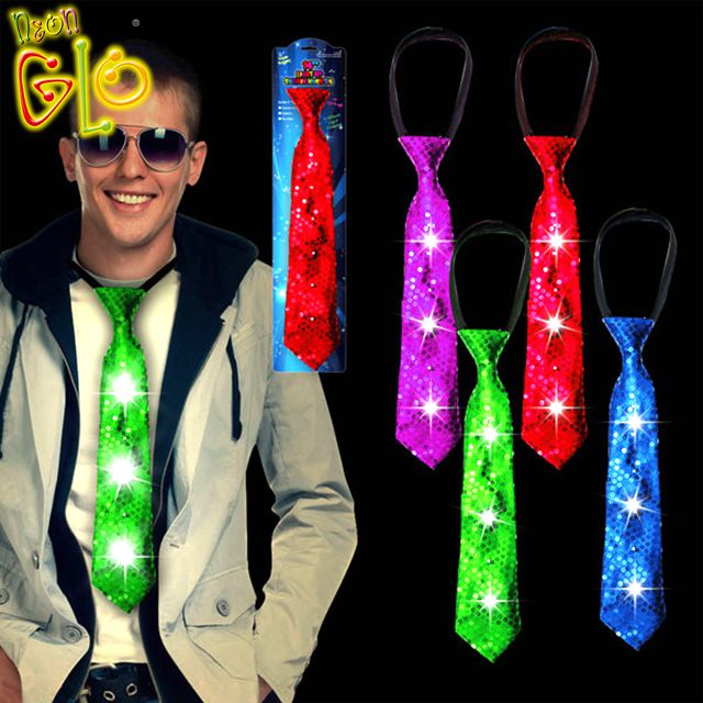 Neon Birthday Party Supplies Led Light Up Necktie