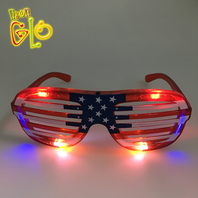 Wholesale China Led Glasses Suppliers Factories - Light Up Toys Flash Led Glow Sunglasses for 4th of July  – Wonderful