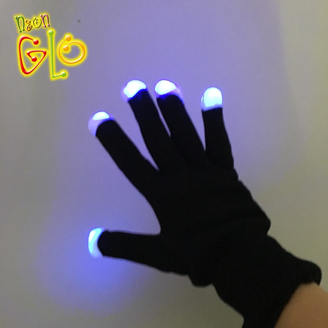 Light Up Toys Black Led Costume Light Up Gloves