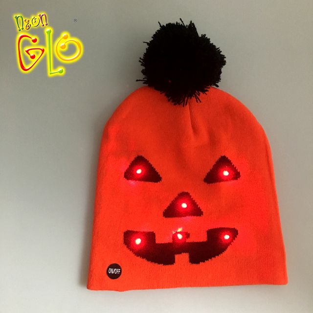 Halloween LED Light Up Beanie Knitted Hat