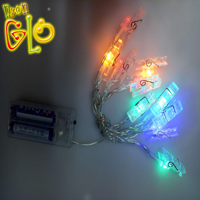 Waterproof Colored Battery Powered Operated Photo Clip Led String Light direct from China