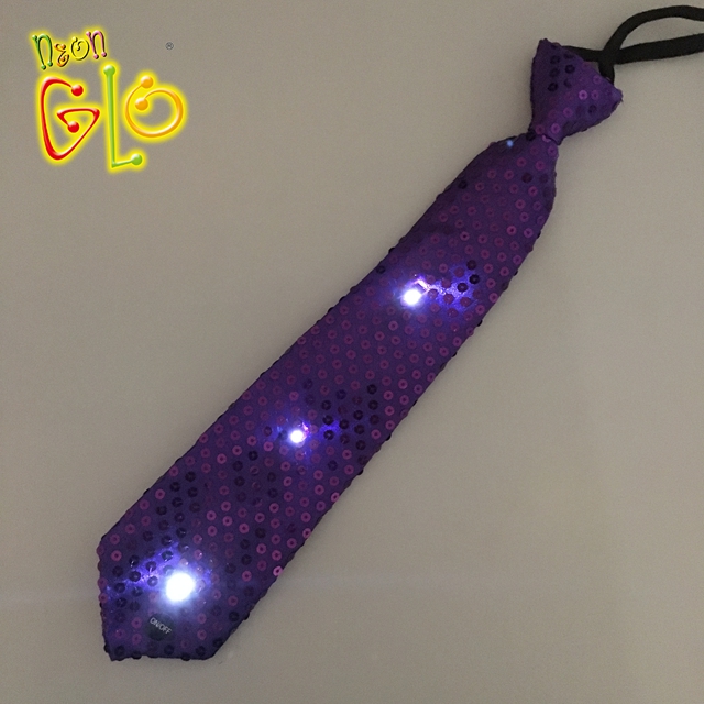 Wedding Favors China Supplier Purple Led Light Up Tie