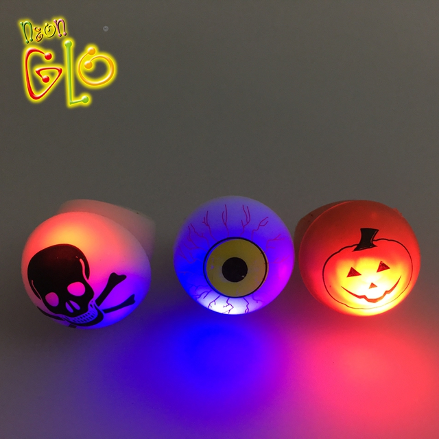 Halloween Prints Glow LED Ring for Promotion