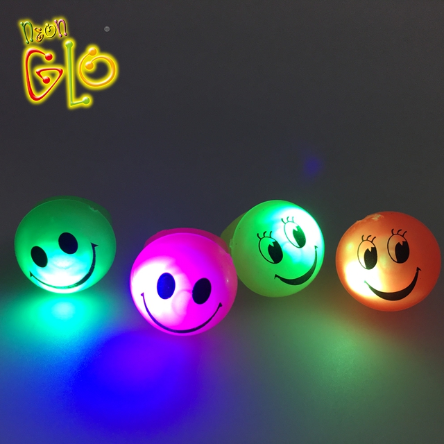 Neon Party Favors Emoji Flashing Led Ring Light Up Toys