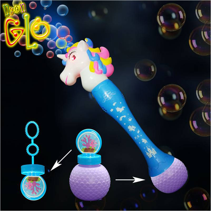 China Wholesale Wholesale Bubble Gun Manufacturers Pricelist - Light Up Toys LED Unicorn Bubble Wand  – Wonderful