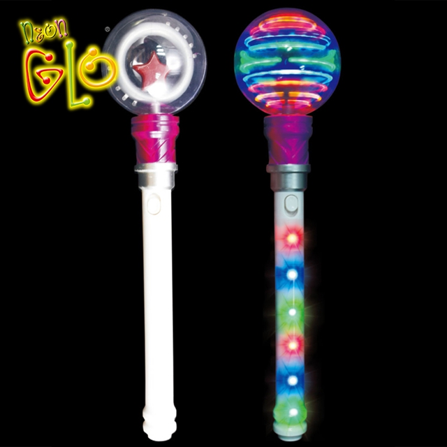 Kid Toy Led Spinning Light Up Princess Wand for Party