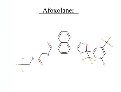 Afoxolaner 1093861-60-9 Thuốc trừ sâu clo hữu cơ Chống ký sinh trùng