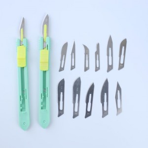 Hospital Disposable Carbon Steel #21 Surgical Scalpels
