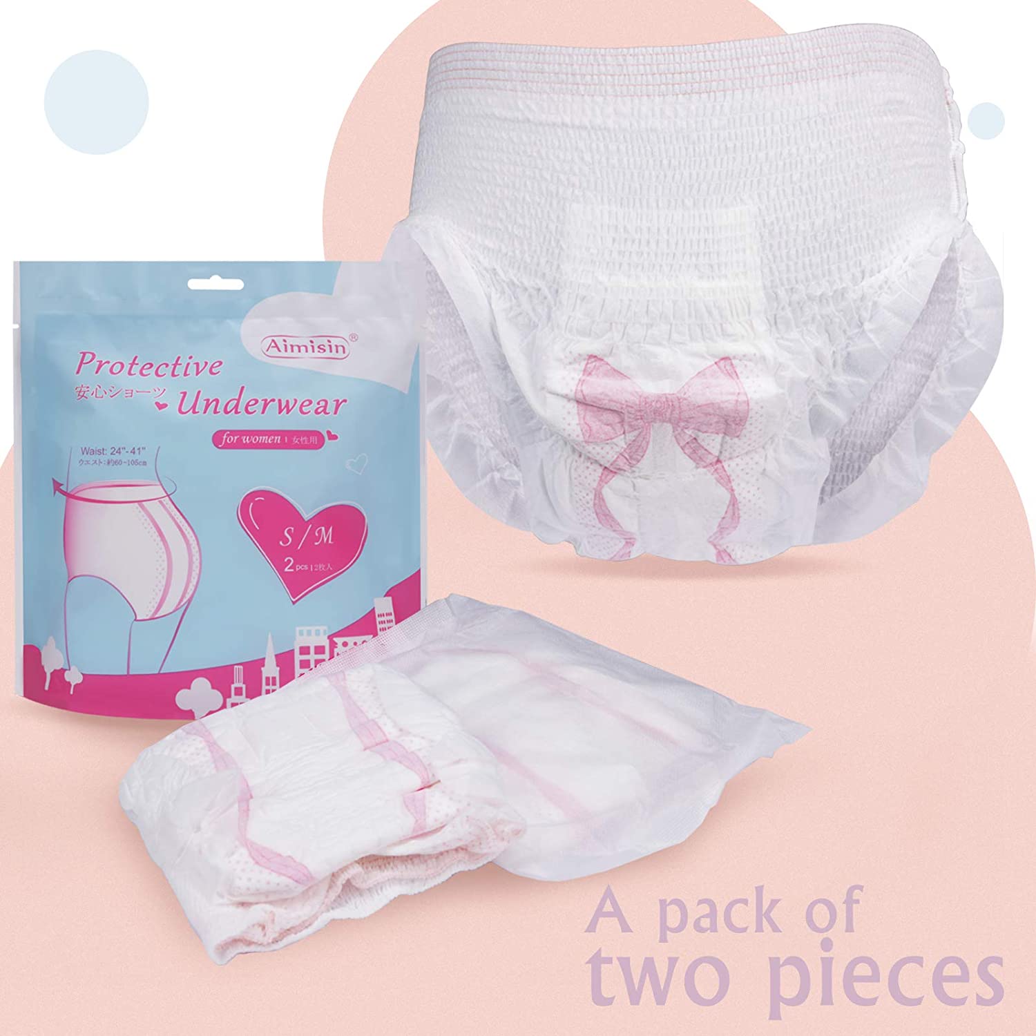 Wholesale Pull Up Panties Disposable Menstrual Protective Underwear For Ladies Featured Image