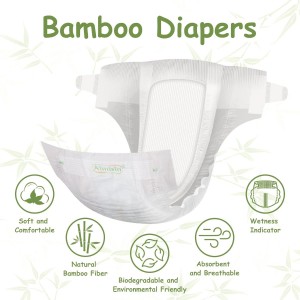 Beste organische, niet-giftige groothandel biologisch afbreekbare bamboe babyluiers China leveranciers