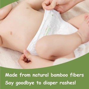 Mafi kyawun kwayoyin halitta marasa guba jumloli na biodegradable biodegradable bamboo baby diapers china masu kaya