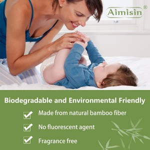 Terbaik organik bukan toksik borong buluh terbiodegradasi lampin bayi china pembekal