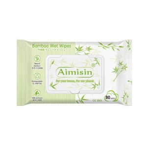 Eco Friendly Natural Organic Biodegradable Bamboo Baby Wet Wipes