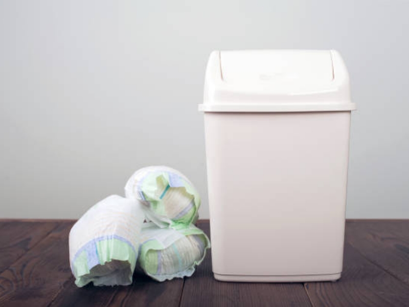 How to dispose diapers after usage?