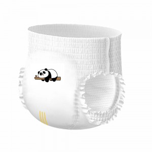 Disposable biodegradable bamboo pull up baby diaper pants