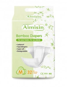 ဇီဝဖျက်စီးနိုင်သော Eco-friendly Bamboo Baby Diaper