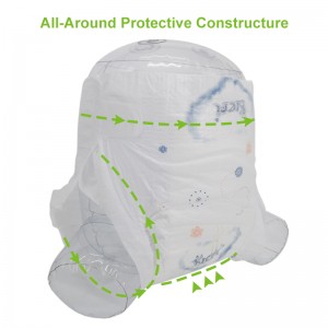 Airlaid paper active 3d printing baby diapers manufacturers baby soft nappy ທຸກຂະຫນາດ