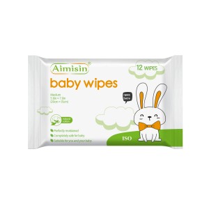 Custom brand antibacterial baby wet wipes