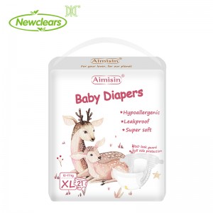 Wholesale nga presyo disposable maayo nga kalidad absorbent baby diapers manufacturers sa china