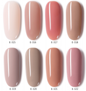 Privated/customized Nude Color Gel nail Polish popular in nail art industry from UV gel Factory