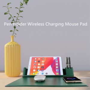 Wireless Charging Mouse Pad Pen Holder Foldable Mouse Pad Wireless Charging Stand