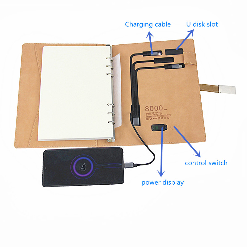 wireless charging notebook