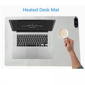 Electric Heating Desk Pad Heated Desk Mat Leather Office Desk Mat