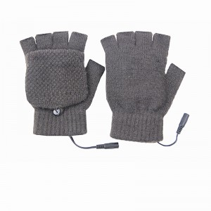 Heated fingerless gloves heat gloves winter rechargeable heated gloves graphene heated gloves