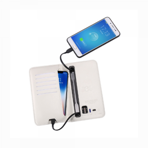 Best charging wallet PU Leather wireless Charging Wallet Portable Custom Logo Power Bank Wallet
