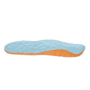 Wholesale high Quality High Elasticity Anti-Slip Shock-Absorbing Cloth Surface Foot Massage Silicone Insoles