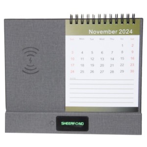 2024 Custom 365 Day Calendar Multifunctional Wireless Charging Desk calendar