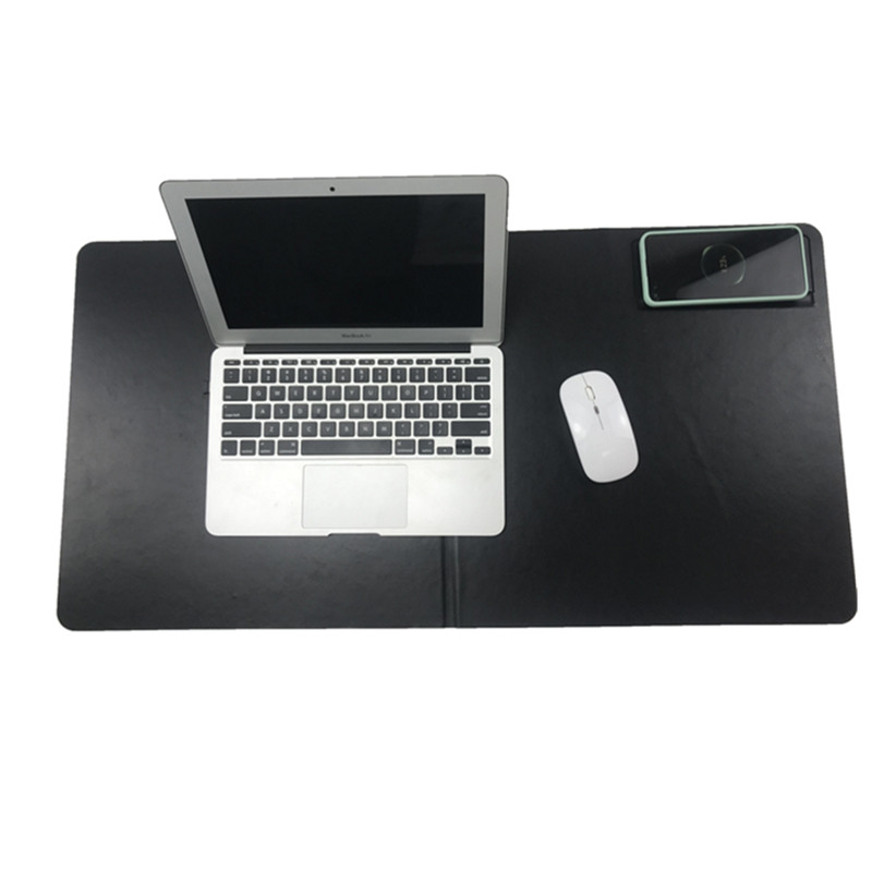 Best Price - Office Waterproof foldable Desk Pad  3 in 1 Leather Multifunctional mouse pad with phone holder Wireless charging mouse pad  – Gaoyuan