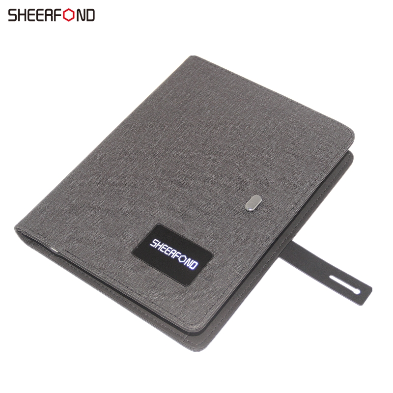 China Wholesale - multifunctional a5 leather wireless charging notebook with power bank customized planner lighting logo with power bank notebook – Gaoyuan
