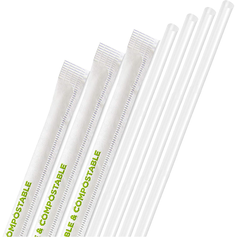 Wholesale Compostable Straws Clear Disposable Straws, Eco Friendly Drinking  Straw for Milkshake Smoothies, PLA Plant Based Individually Wrap Plastic  Paper Alternative Manufacturer and Supplier