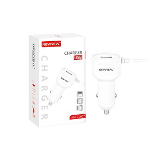 USB Car Charger Double panel NV-C0007