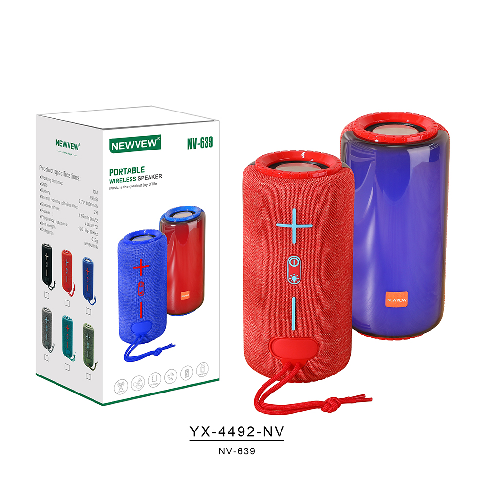 ABS Portable Speaker with Bluetooth 1500mAh NV-639 Featured Image