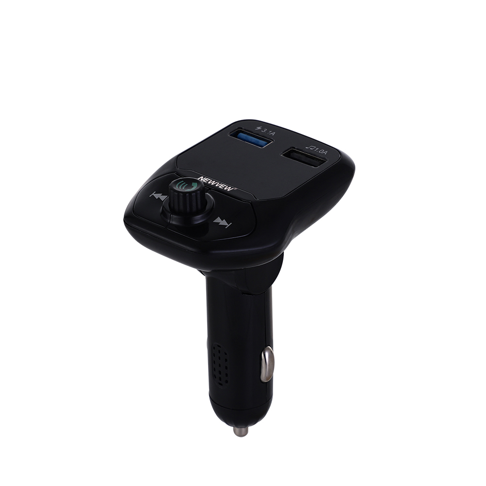 V5.0 Bluetooth Car Charger with USB/TF/FM/Call/Music LED Screen NV-C0002 Featured Image