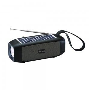 Portable Mini Speaker with External Antenna Solar Panel NV-8838B