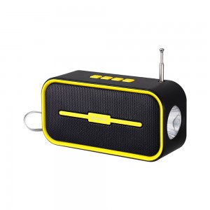 ABS Solar Portable Speaker With  Bluetooth Flashlight  NV-8977